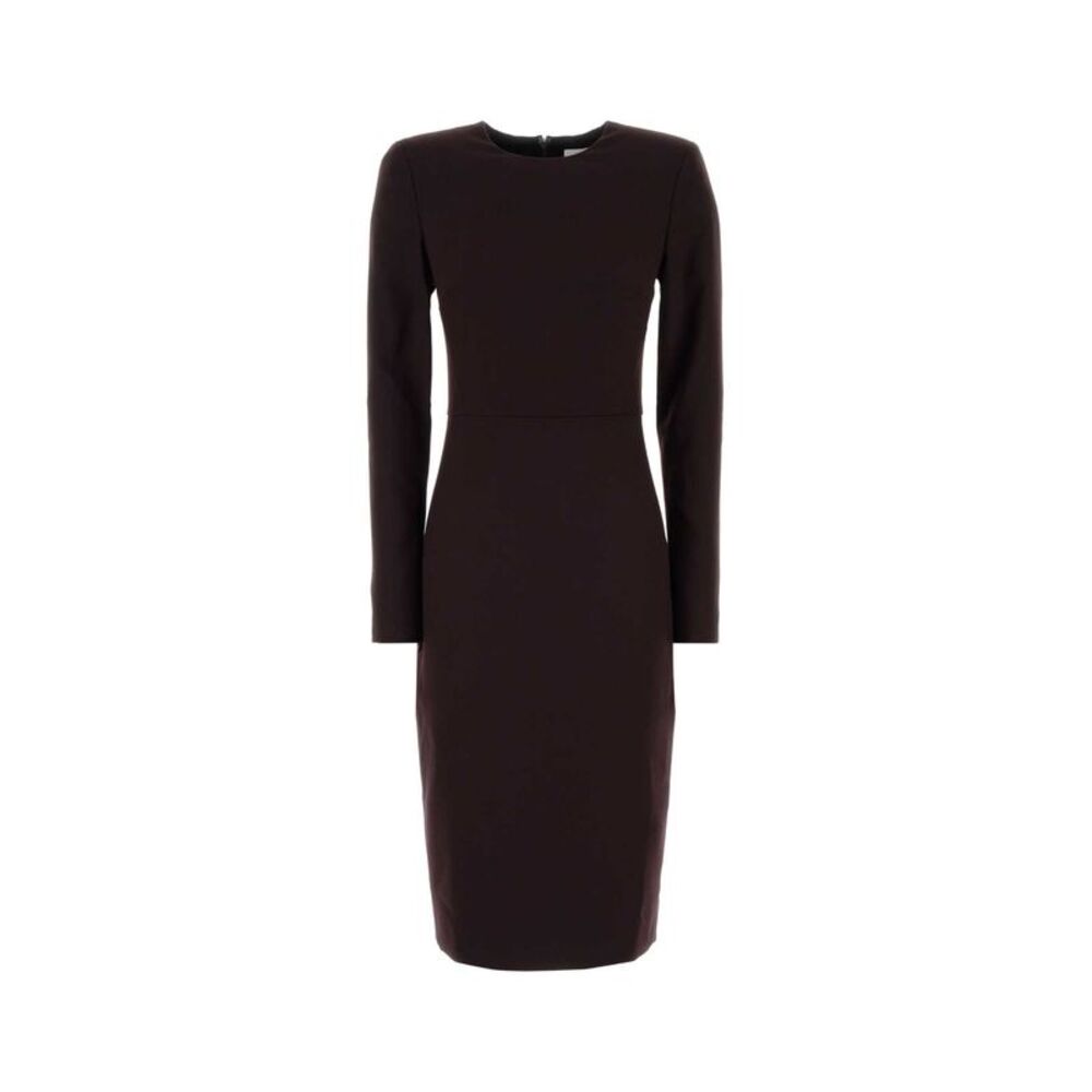 Victoria Beckham Women Aubergine Stretch Polyester Blend Dress